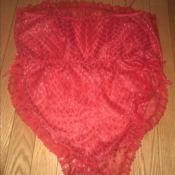 🍉 WATERMELON VINTAGE SEE THROUGH LINGERIE ROMPER - Picture 4 of 4